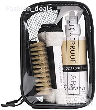 Нов Комплект грижа за кожени обувки почистване Четка восък кърпа