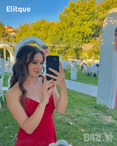 ⭐️Дълги сатенени рокли с цепка, снимка 2 - Рокли - 53195513