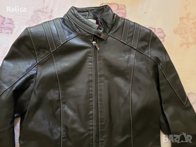 Италианско яке естествена кожа, снимка 2 - Якета - 47372663