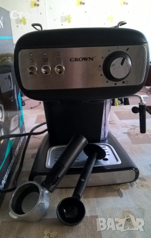 Кафемашина Crown CEM-1525, 15 Bar, 850 W, Еспресо, снимка 2 - Кафемашини - 53378718