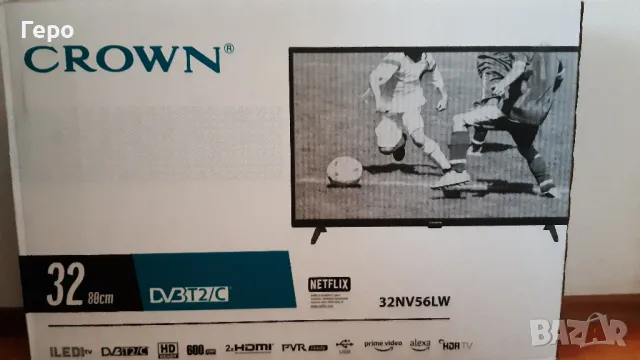 LED телевизор Сrоwn 32NV56LW, Ѕmаrt ТV – нов, снимка 4 - Телевизори - 47736761