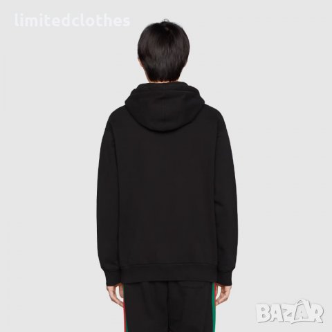 GUCCI x THE NORTH FACE Black Web Logo Print Мъжко / Дамско Горнище тип Суичър size M, снимка 2 - Суичъри - 35816602