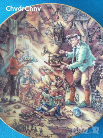 9бр Weimar Бавария/немска колекционерска декоративна порцеланова чиния-картина/деца, снимка 6 - Картини - 50168593