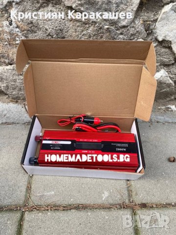 Инвертор на напрежение, UKC, 12V / 220V, мощност 2000W, снимка 4 - Други инструменти - 40198634