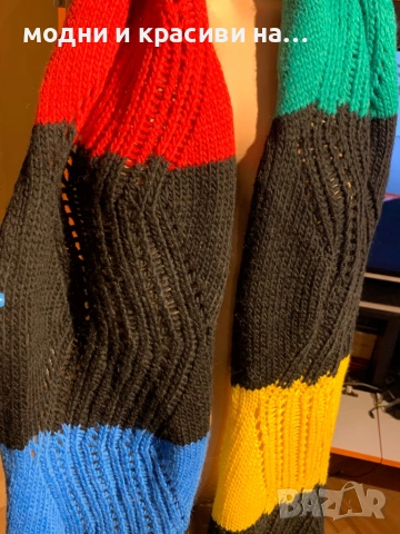 Пъстроцветен зимен шал Missoni, снимка 2 - Шалове - 53035987