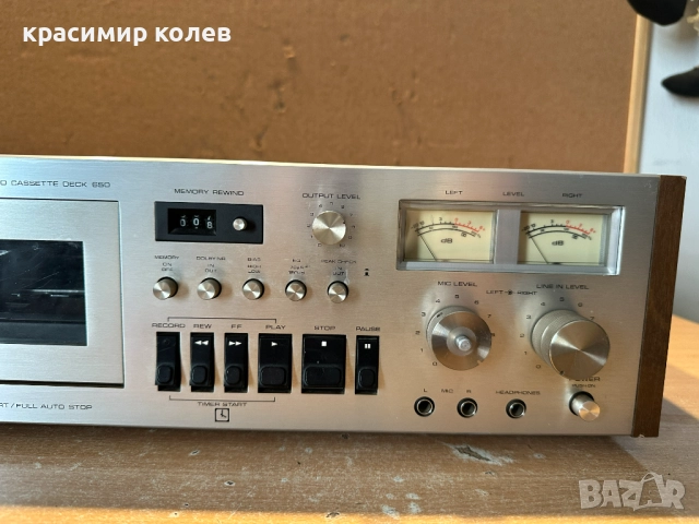касетен дек "TECHNICS 650", снимка 3 - Декове - 52618317
