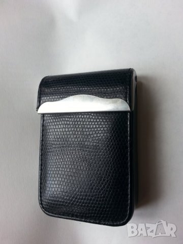кожена табакера (змийска кожа) за цигари 80 мм, качествена, дизайнерска