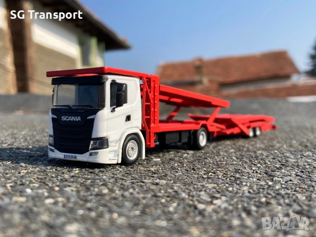 Herpa 1:87 Scania P ROLFO Автовоз, снимка 2 - Колекции - 53275901