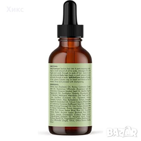 Mielle Organics Rosemary Mint Scalp & Hair Strengthening Oil, заздравява при косопад, розмарин, снимка 3 - Продукти за коса - 39701605