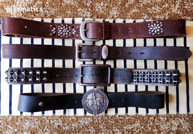 Колани от естествена кожа – 4x35, снимка 1