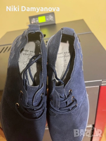 Обувки тип кларк от естествен велур, снимка 2 - Дамски ежедневни обувки - 53378674