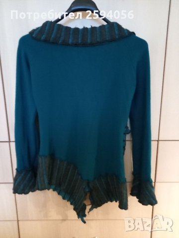 Елегантна плетена блуза, снимка 3 - Блузи с дълъг ръкав и пуловери - 34623600