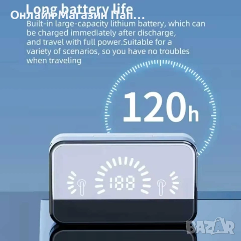 S20 Безжични Bluetooth 5.3 Слушалки с Дисплей Черни, снимка 4 - Безжични слушалки - 53389101