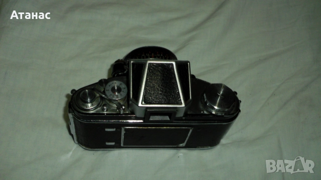 Стар фотоапарат EXAKTA +обектив Carl Zeiss Jena Tessar 2.8/50, снимка 4 - Фотоапарати - 51829613
