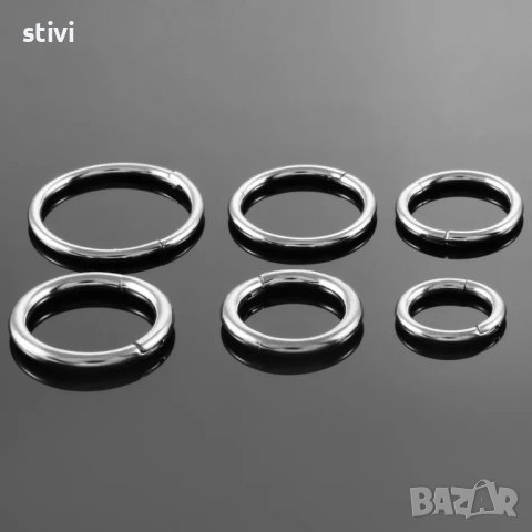 Обеца стомана - Ново., снимка 2 - Обеци - 42592555