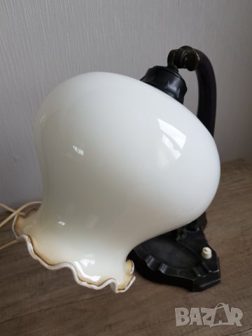 Стара настолна лампа с пепелник, снимка 7 - Антикварни и старинни предмети - 40483551