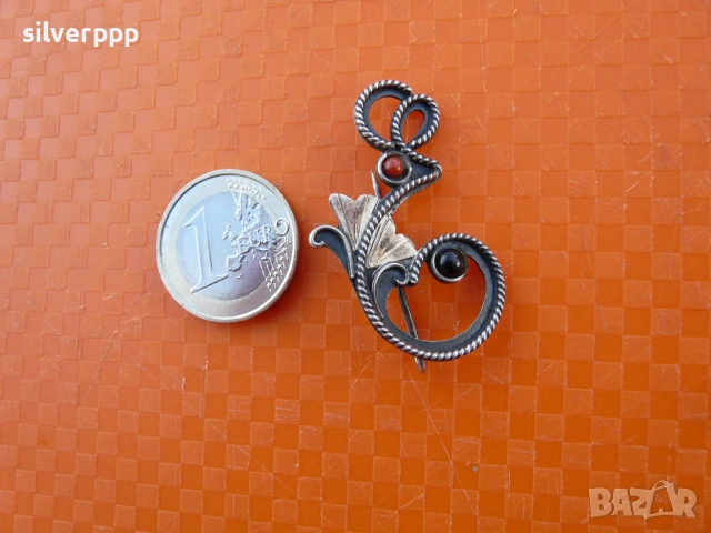  Сребърна брошка - 4 