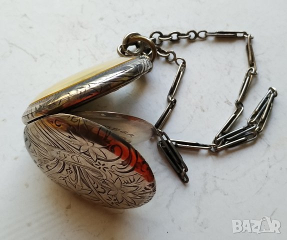 Сребърен джобен часовник Омега, снимка 12 - Джобни - 42344298