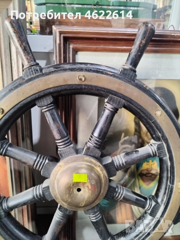 КОРАБЕН РУЛ. , снимка 4 - Антикварни и старинни предмети - 52637295