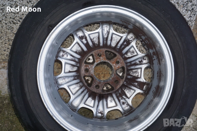 4 Броя Оригинални Алуминиеви Джанти за Mercedes Е класа W210 7Jx15H2 ET37 Made In Germany, снимка 14 - Гуми и джанти - 51809470