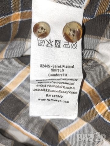 Fjallraven Sarek Flannel Shirt LS Comfort Fit (L) мъжка спортна риза, снимка 6 - Ризи - 42147507