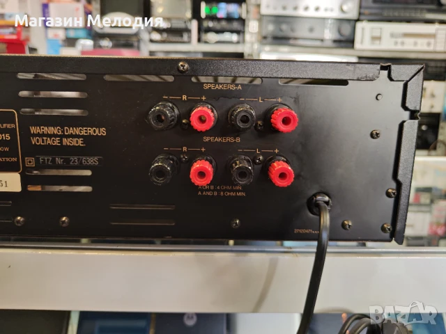 Усилвател ONKYO Integra A-8015 Две по 90 ватан на 4 ома. Леки козметични забележки, перфектно технич, снимка 11 - Ресийвъри, усилватели, смесителни пултове - 51340353