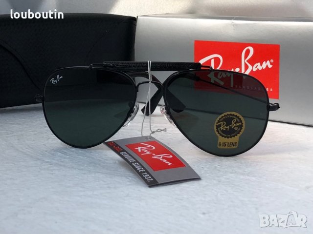 Ray-Ban RB3422 RB3025 limited edition слънчеви очила Рей-Бан авиатор с кожа, снимка 6 - Слънчеви и диоптрични очила - 41730666
