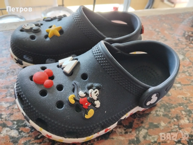 Крокс Mickey с отворена пета, Червен/Бял/Тъмносин 