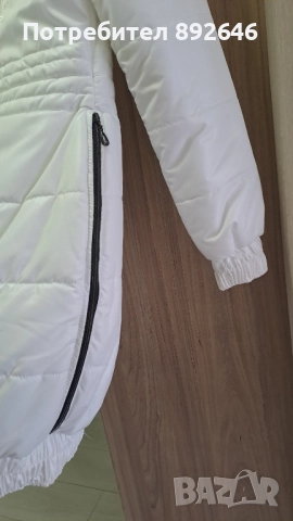 Дамско бяло яке, размер С/М, снимка 4 - Якета - 51864688