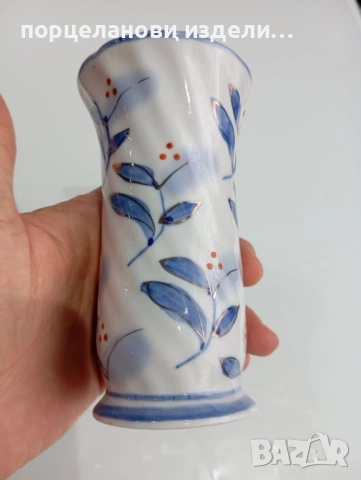 Порцеланова прекрасна стара ваза, снимка 10 - Вази - 52690153