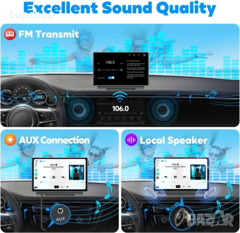 С МЕНЮ НА БЪЛГАРСКИ Westods p701 7” Тъч IPS MP3 GPS Bluetooth Apple/Android TF Slot USB C, снимка 7 - Аксесоари и консумативи - 50501526