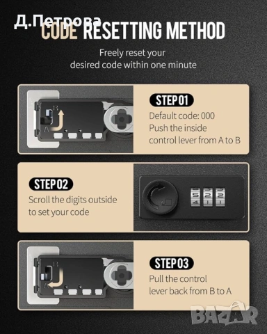 Метална кутия за ключове с код, снимка 6 - Други стоки за дома - 53689637