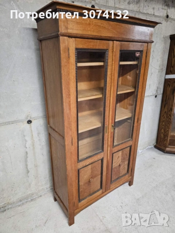 Уникална витрина,библиотека в стил Сецесион, снимка 2 - Секции и витрини - 52996763