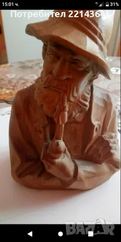Уникална Дървена Статуетка , снимка 1