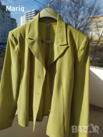 Дамско сако 42 номер дамска горна дреха зелено сако , снимка 7 - Якета - 50328132
