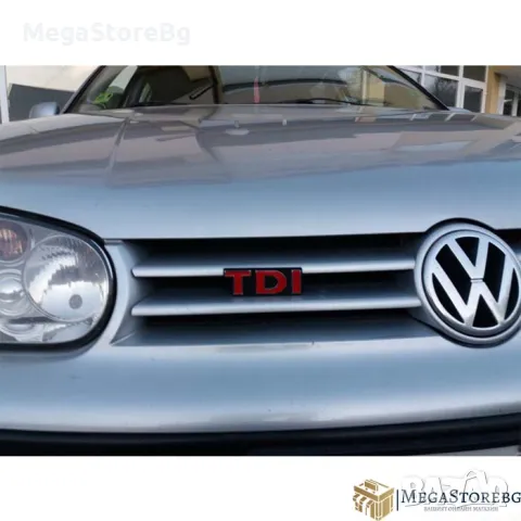 Декорация емблема за предна решетка TDI, снимка 2 - Аксесоари и консумативи - 49914409