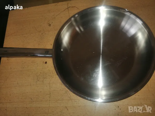 Продавам немски марков професионален тиган Transtherm 20/5, алпака, двойно дъно, снимка 2 - Съдове за готвене - 50315467