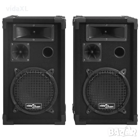 vidaXL Професионални пасивни Hifi сценични тонколони 2 бр 800 W черни, снимка 2 - Тонколони - 56147671