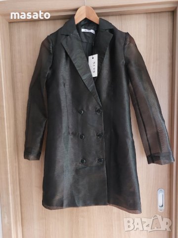 черна рокля/сако NA-KD, снимка 2 - Рокли - 42203544