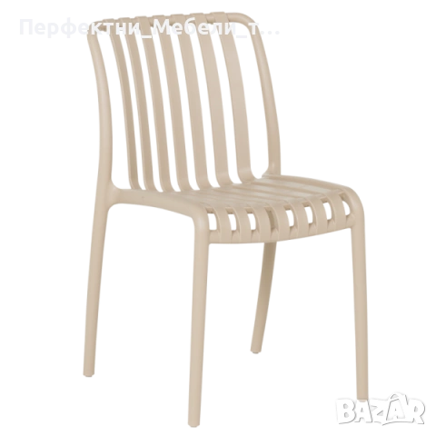 Икономичен здрав,елегантен стол градински от полипропилен до 120 кг зелен,бежев и бял цвят на склад, снимка 8 - Градински мебели, декорация  - 53286608