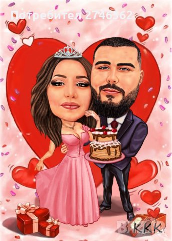 Дигитална Карикатура-шарж в рамка, снимка 3 - Картини - 29493243