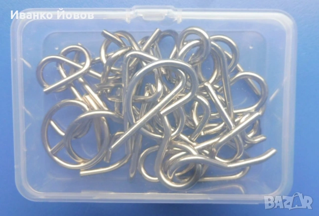 10 броя 3D метални пъзели + подарък кутия – Образователно, Забавно,  Предизвикателно за IQ, снимка 3 - Пъзели - 53523525