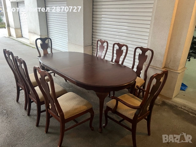 Трапезна маса и столове DREXEL HERITAGE, снимка 3 - Маси - 53416835