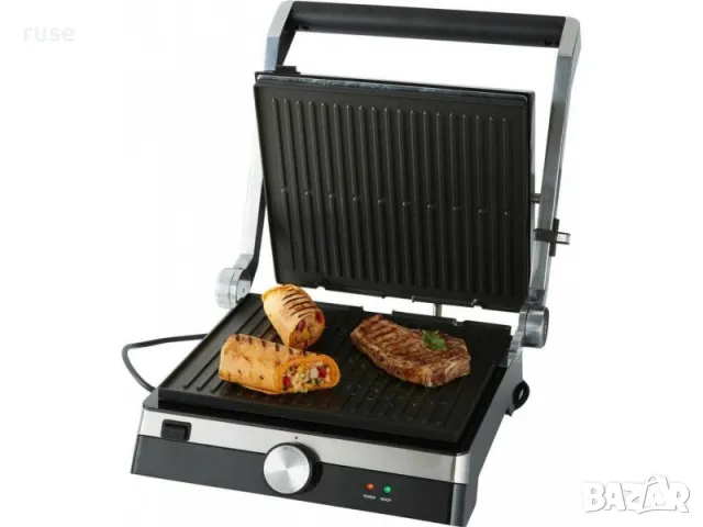 НОВИ! Контактен грил скара тостер 3в1 2000W 180 градуса, снимка 2 - Скари - 50266596