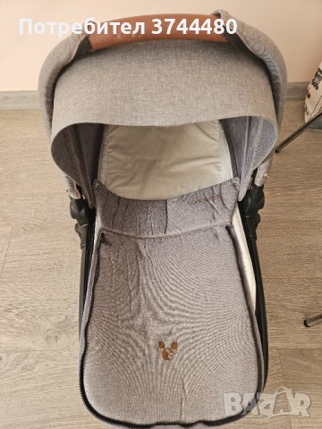 CANGAROO Комбинирана количка 3в1 ELLADA СИВ, снимка 18 - Детски колички - 40841419