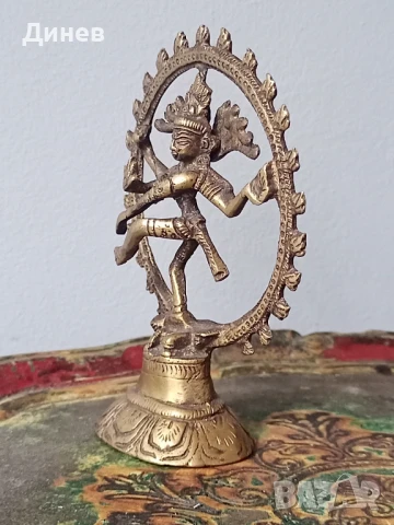 Две месингови скулптури шива Южна Индия, снимка 10 - Колекции - 50830148