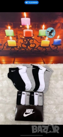 чорапи в кутия nike adidas moschino , снимка 2 - Дамски чорапи - 51445293