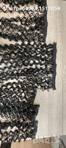 Екстеншъни за черна къдрава коса, снимка 7 - Аксесоари за коса - 53714593