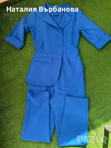 Стилен гащеризон в син цвят, снимка 2 - Гащеризони - 51787587