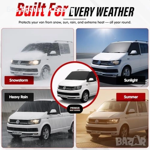 Ново Покривало предно стъкло Ford Transit Custom 2013-2023 водоустойчиво, снимка 3 - Аксесоари и консумативи - 53695776